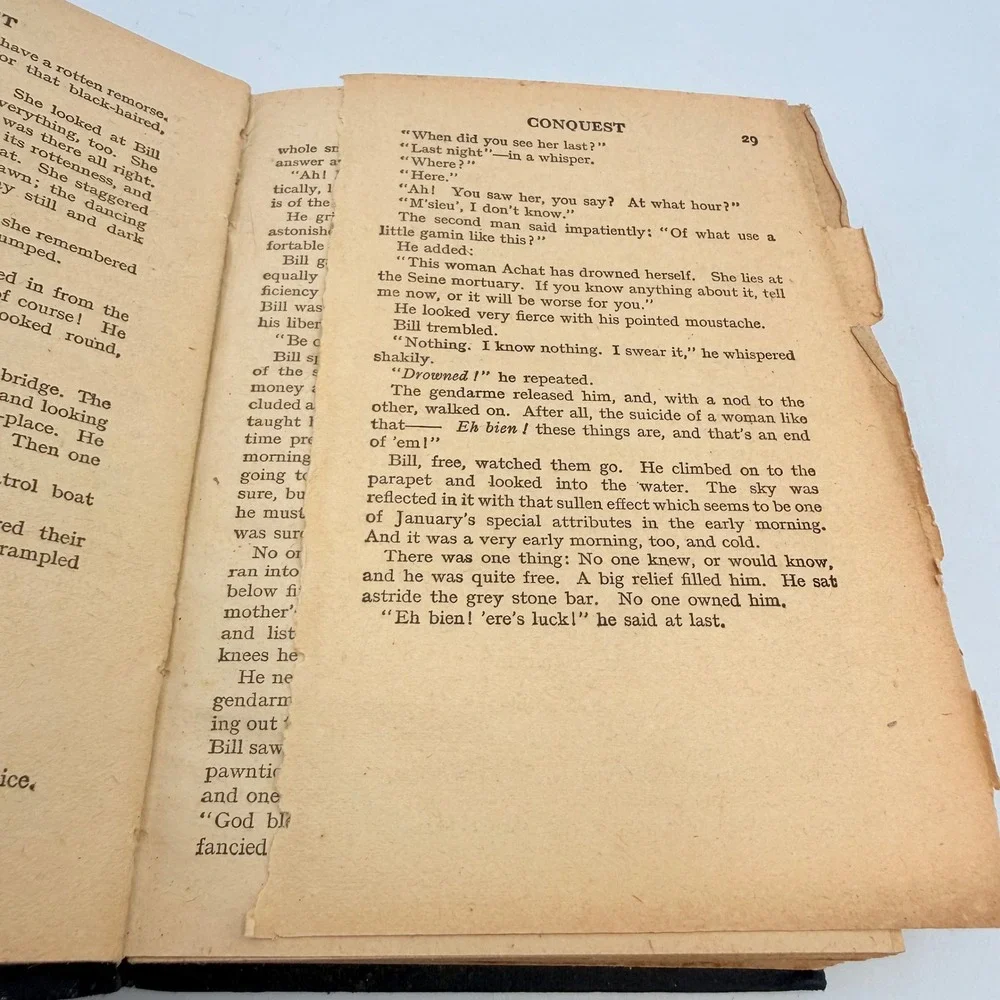 Conquest Olive Wadsley 1931 Cassell Vintage Hardcover Decorative Cloth Binding